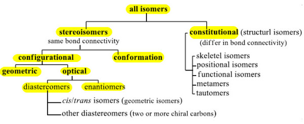 ما هي الإيزومرات Isomers؟ وما هي أنواعها؟