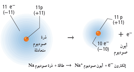 أيون الذي يتكون من خلال اكتساب الذرات للإلكترونات