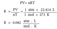 إذا كان الضغط مقيساً بوحدة kpa فإن قيمة r تساوي