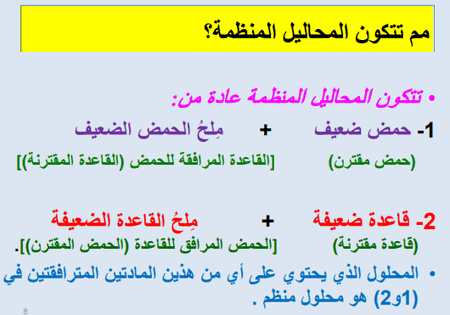 الملح والماء مثال على المحلول صح ام خطأ