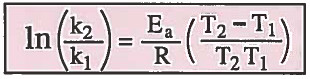 معادلة أرهينيوس
